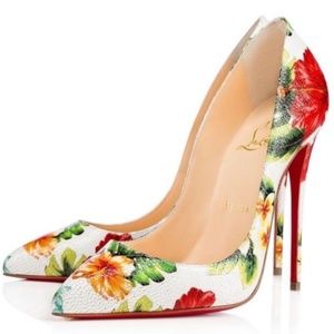 Louboutin So Kate Hawaii Tropical Floral heels